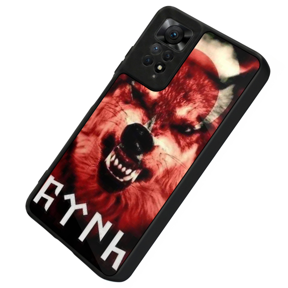 Xiaomi Redmi Note 12 Pro Uyumlu Bozkurt Tasarımlı Glossy Premium Kılıf