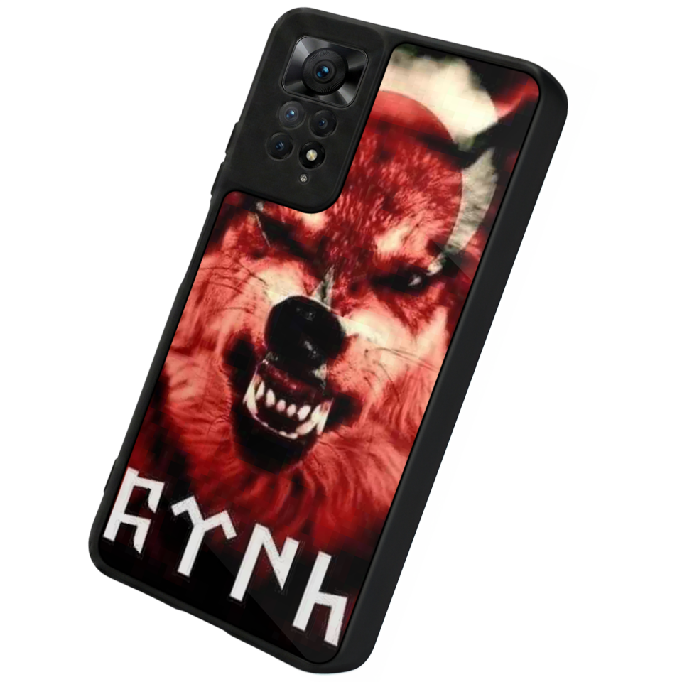 Xiaomi Redmi Note 12 Pro Uyumlu Bozkurt Tasarımlı Glossy Premium Kılıf