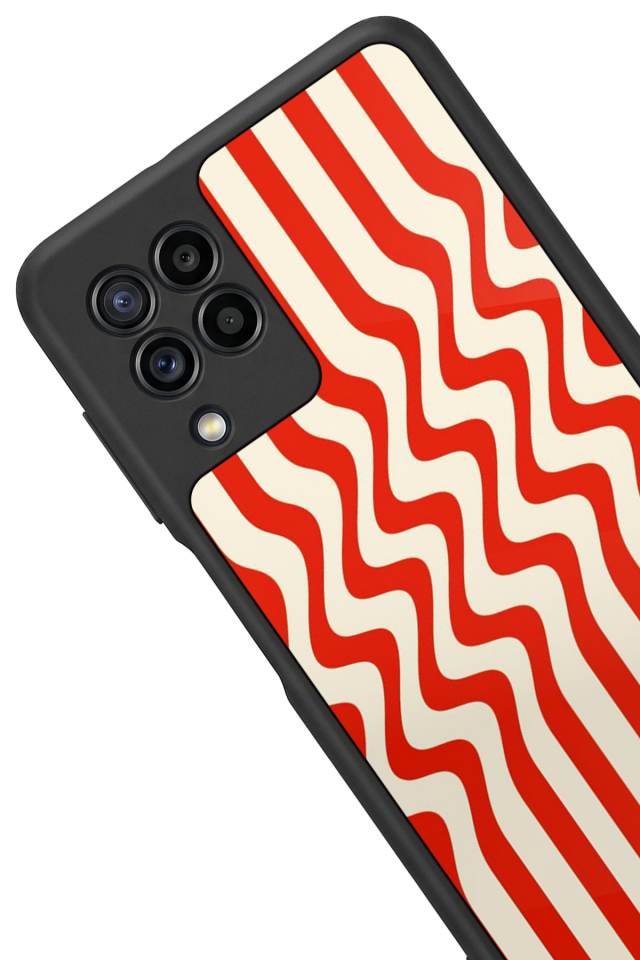 Samsung Galaxy M32 Uyumlu Çizgi Sanatı Tasarımlı Glossy Premium Kılıf