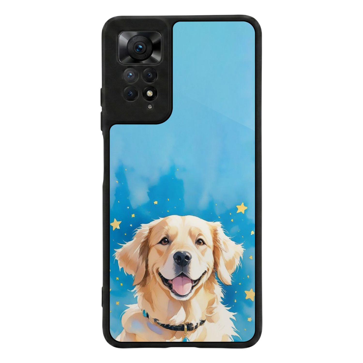 Xiaomi Redmi Note 11 Pro Uyumlu Golden Kopek Tasarımlı Glossy Premium Kılıf