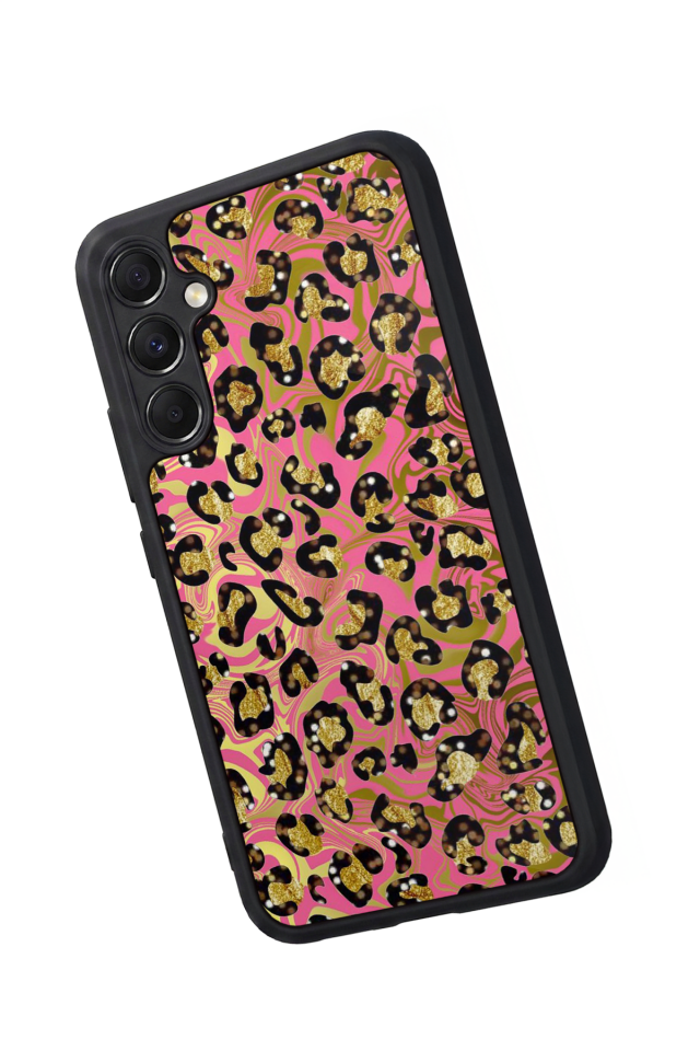 Samsung Galaxy A34 Uyumlu Hologram Leopar Tasarımlı Glossy Premium Kılıf