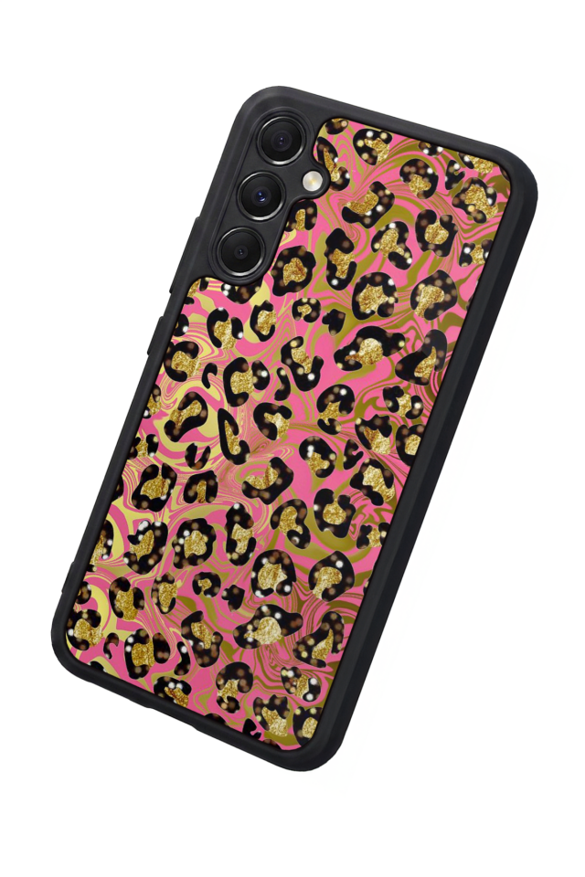 Samsung Galaxy A34 Uyumlu Hologram Leopar Tasarımlı Glossy Premium Kılıf