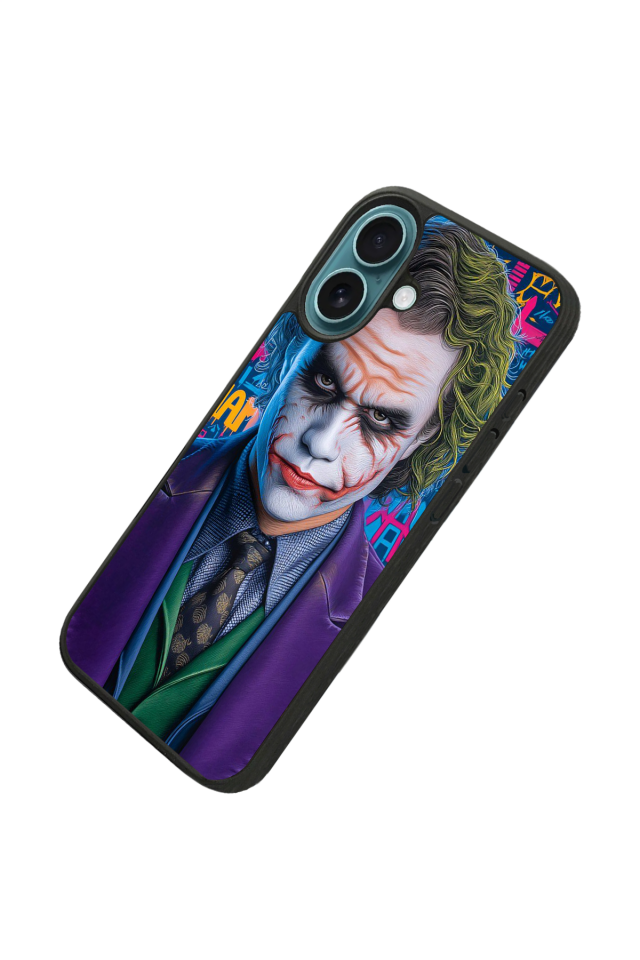 iPhone 16 Plus Uyumlu Joker Tasarımlı Glossy Premium Kılıf