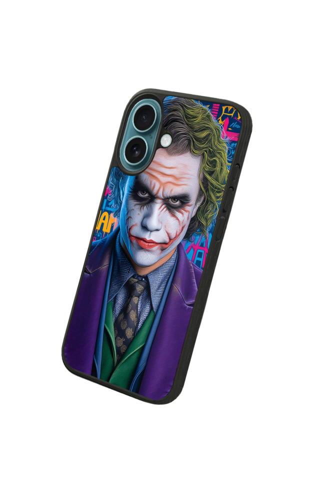 iPhone 16 Plus Uyumlu Joker Tasarımlı Glossy Premium Kılıf