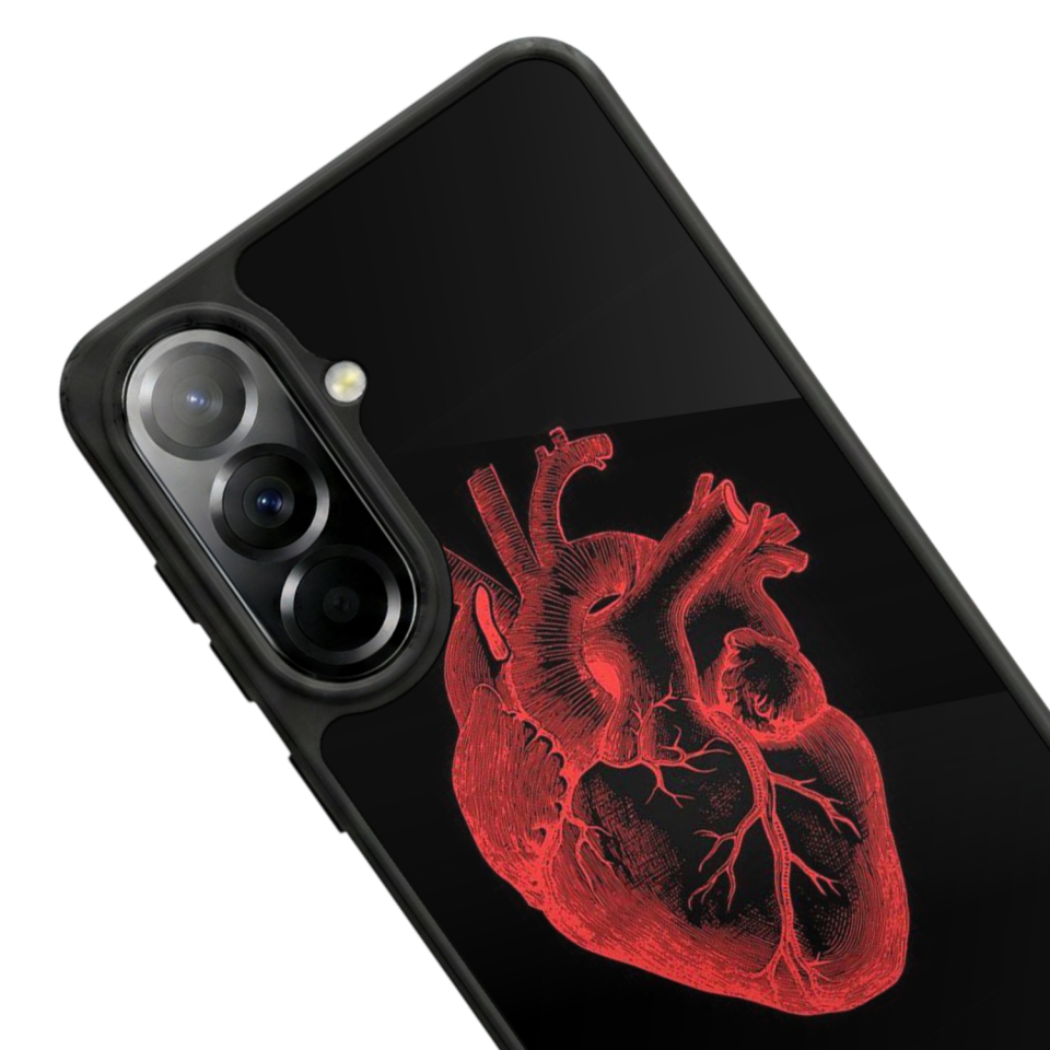 Samsung Galaxy A57 Uyumlu Kalp Love Tasarımlı Glossy Premium Kılıf