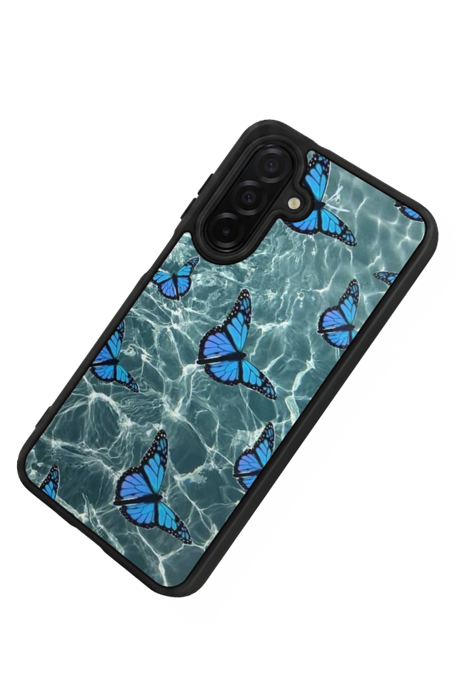 Samsung Galaxy A56 Uyumlu Kelebek Tasarımlı Glossy Premium Kılıf