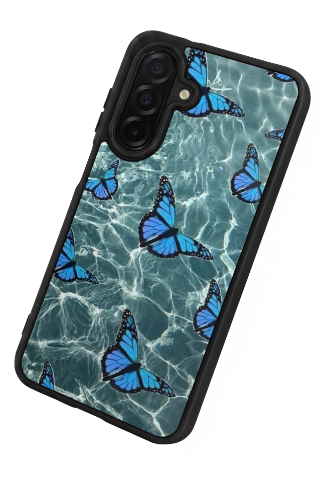 Samsung Galaxy A56 Uyumlu Kelebek Tasarımlı Glossy Premium Kılıf