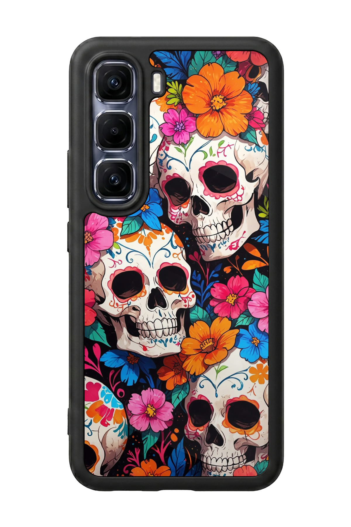 Infinix Hot 60 Pro Plus Uyumlu KuruKafa Tasarımlı Glossy Premium Kılıf