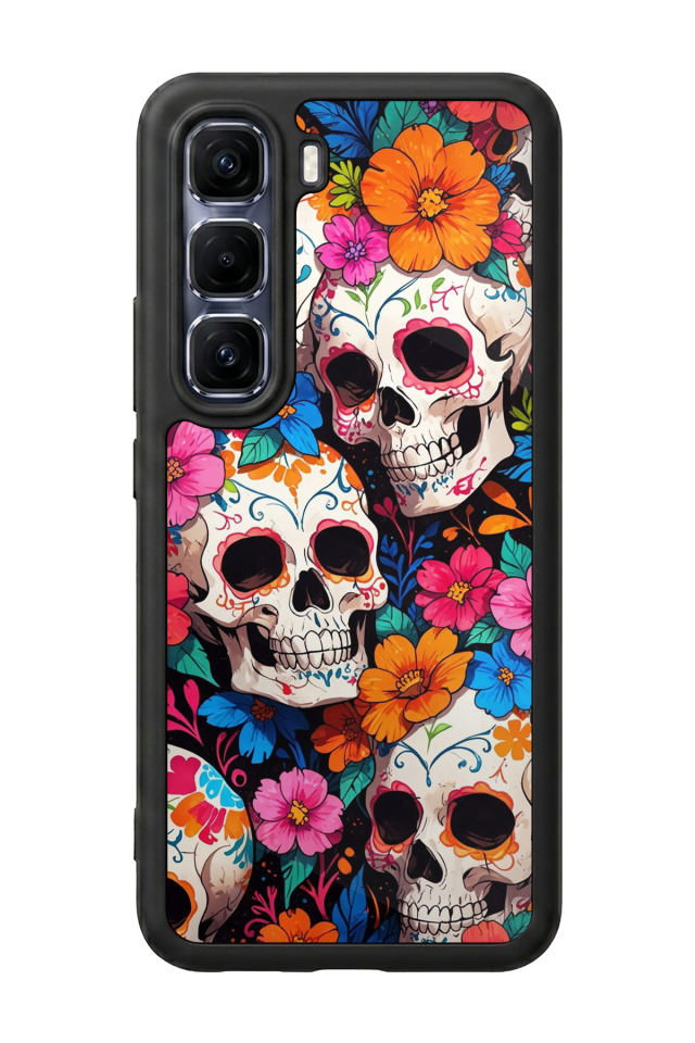 Infinix Hot 60 Pro Plus Uyumlu KuruKafa Tasarımlı Glossy Premium Kılıf