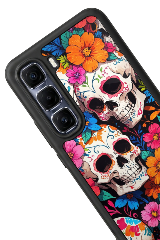 Infinix Hot 60 Pro Plus Uyumlu KuruKafa Tasarımlı Glossy Premium Kılıf