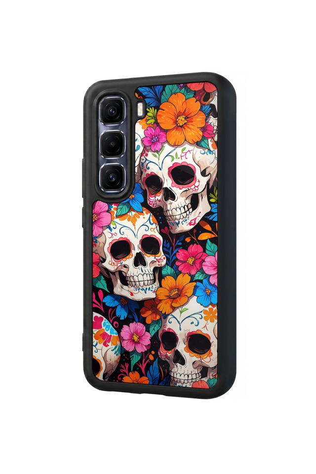 Infinix Hot 60 Pro Plus Uyumlu KuruKafa Tasarımlı Glossy Premium Kılıf