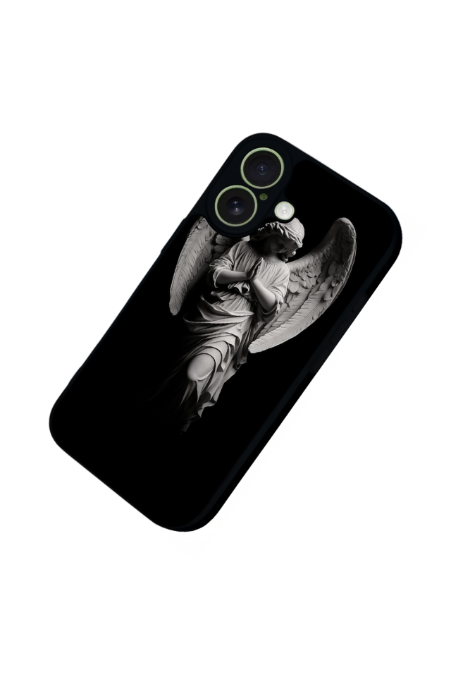 iPhone 17 Uyumlu Melek Tasarımlı Glossy Premium Kılıf