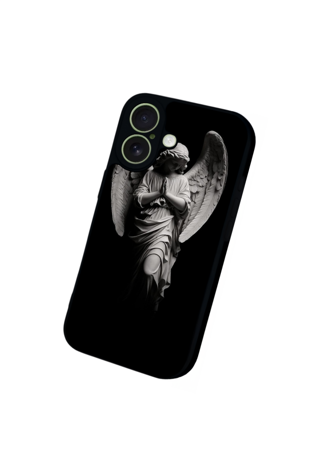 iPhone 17 Uyumlu Melek Tasarımlı Glossy Premium Kılıf