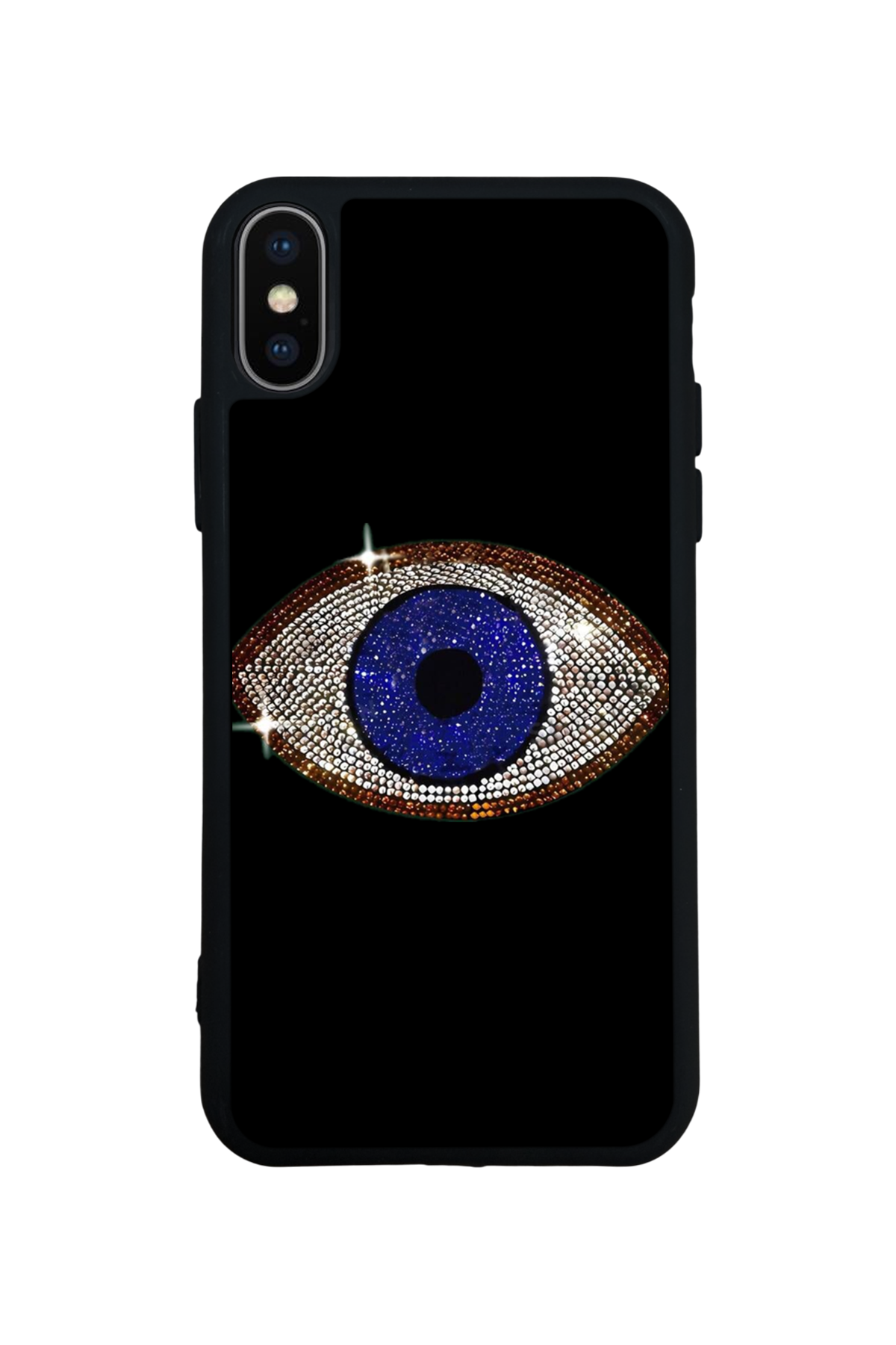 iPhone X/ XS Uyumlu Nazar Tasarımlı Glossy Premium Kılıf
