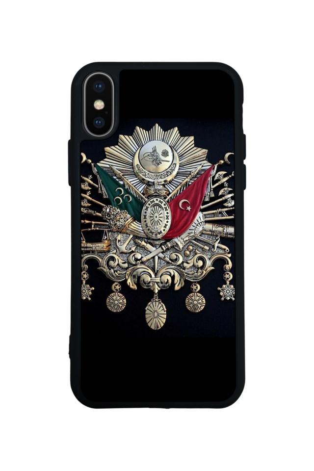 iPhone XS Max Uyumlu Osmanli Tugrasi Tasarımlı Glossy Premium Kılıf
