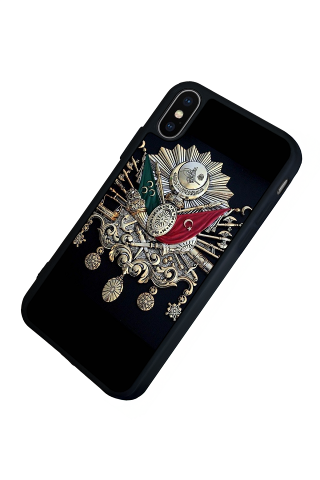 iPhone XS Max Uyumlu Osmanli Tugrasi Tasarımlı Glossy Premium Kılıf