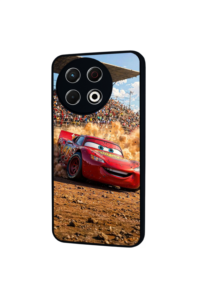 Tecno Spark 30 Pro Uyumlu Şimsek McQueen Tasarımlı Glossy Premium Kılıf