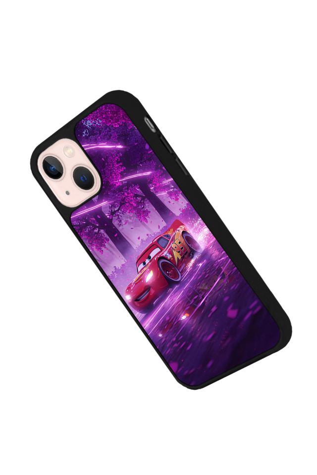 iPhone 15 Plus Uyumlu Şimsek McQueen Tasarımlı Glossy Premium Kılıf