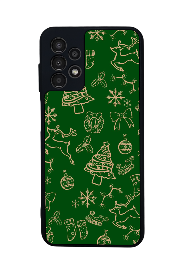 Samsung Galaxy A13 Uyumlu Yilbasi Christmas Tasarımlı Glossy Premium Kılıf