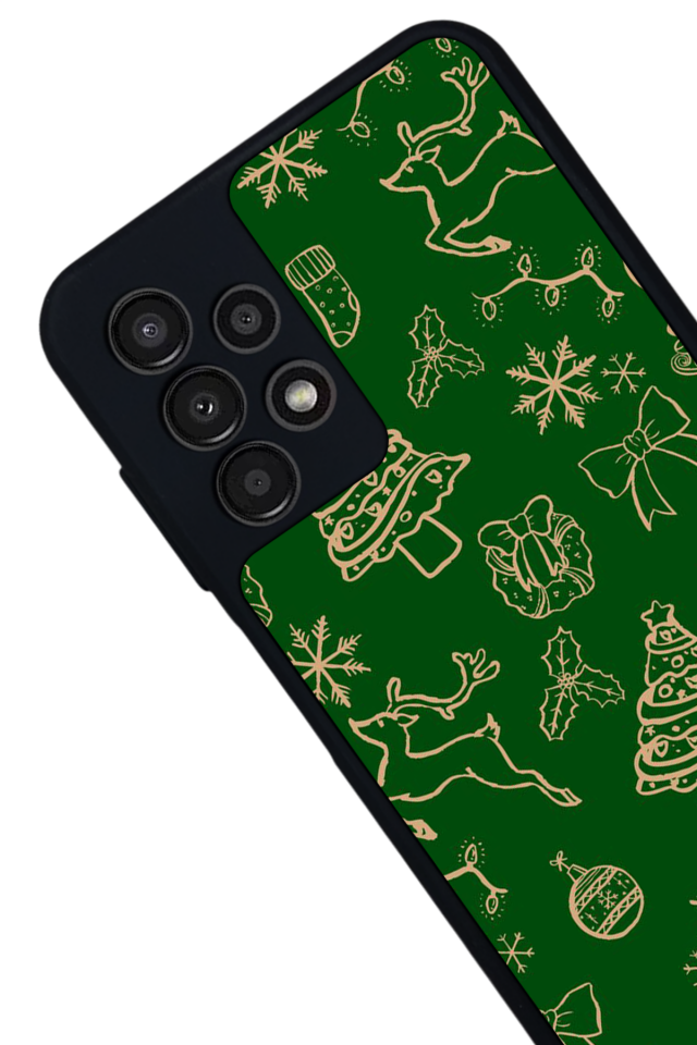 Samsung Galaxy A13 Uyumlu Yilbasi Christmas Tasarımlı Glossy Premium Kılıf