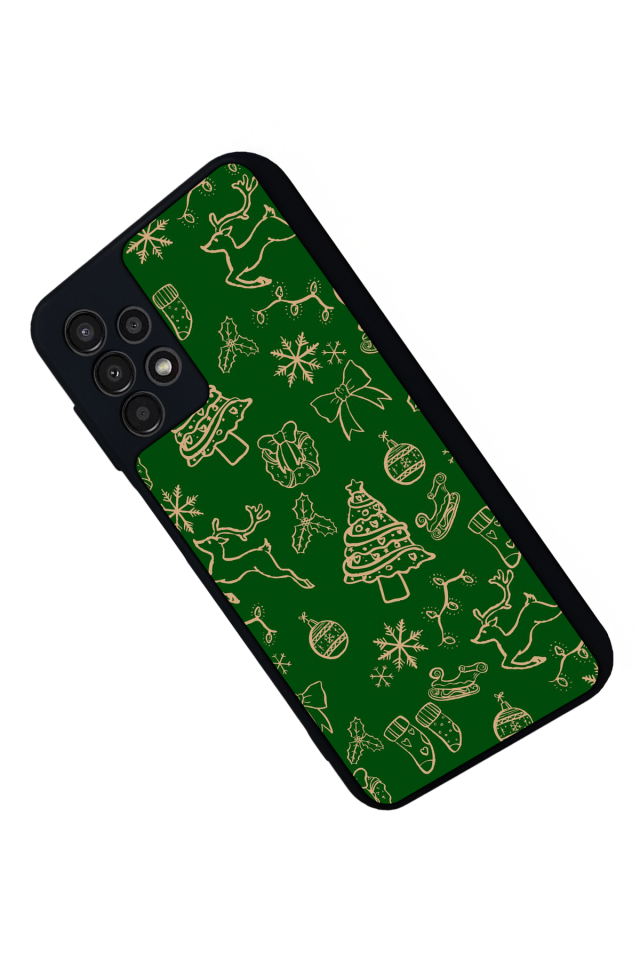 Samsung Galaxy A13 Uyumlu Yilbasi Christmas Tasarımlı Glossy Premium Kılıf