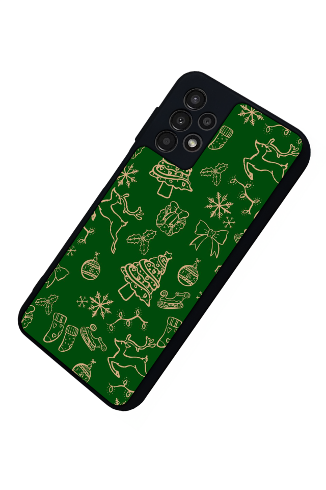 Samsung Galaxy A13 Uyumlu Yilbasi Christmas Tasarımlı Glossy Premium Kılıf