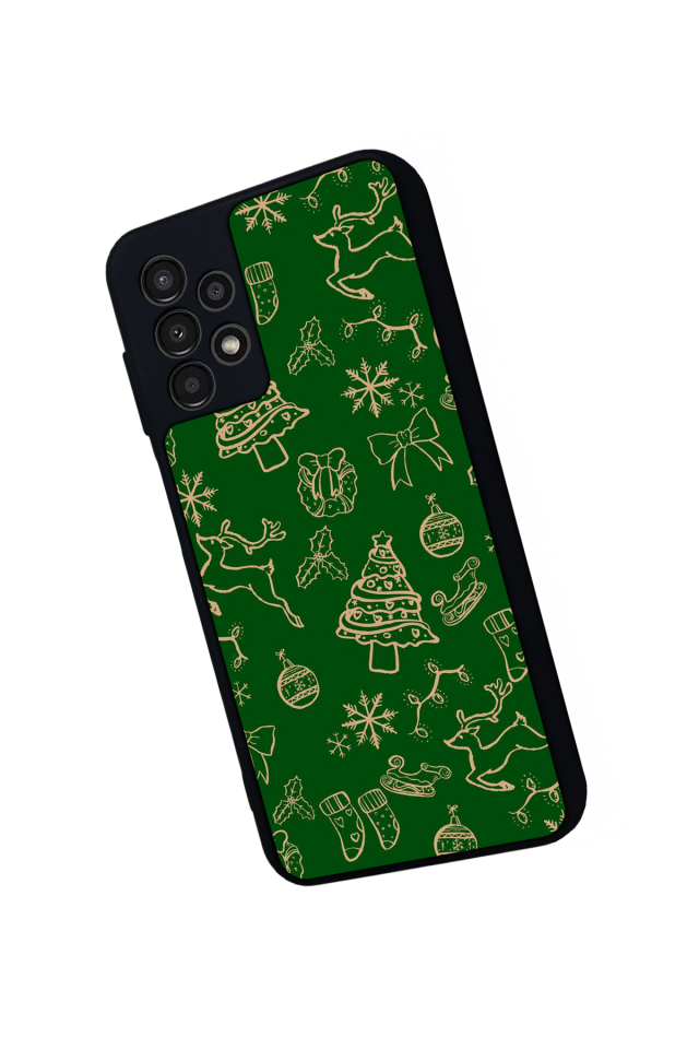 Samsung Galaxy A13 Uyumlu Yilbasi Christmas Tasarımlı Glossy Premium Kılıf