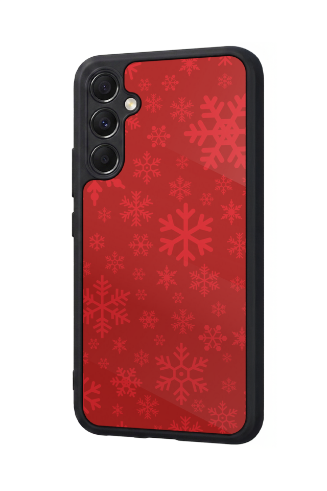 Samsung Galaxy M34 Uyumlu Yilbasi Christmas Tasarımlı Glossy Premium Kılıf