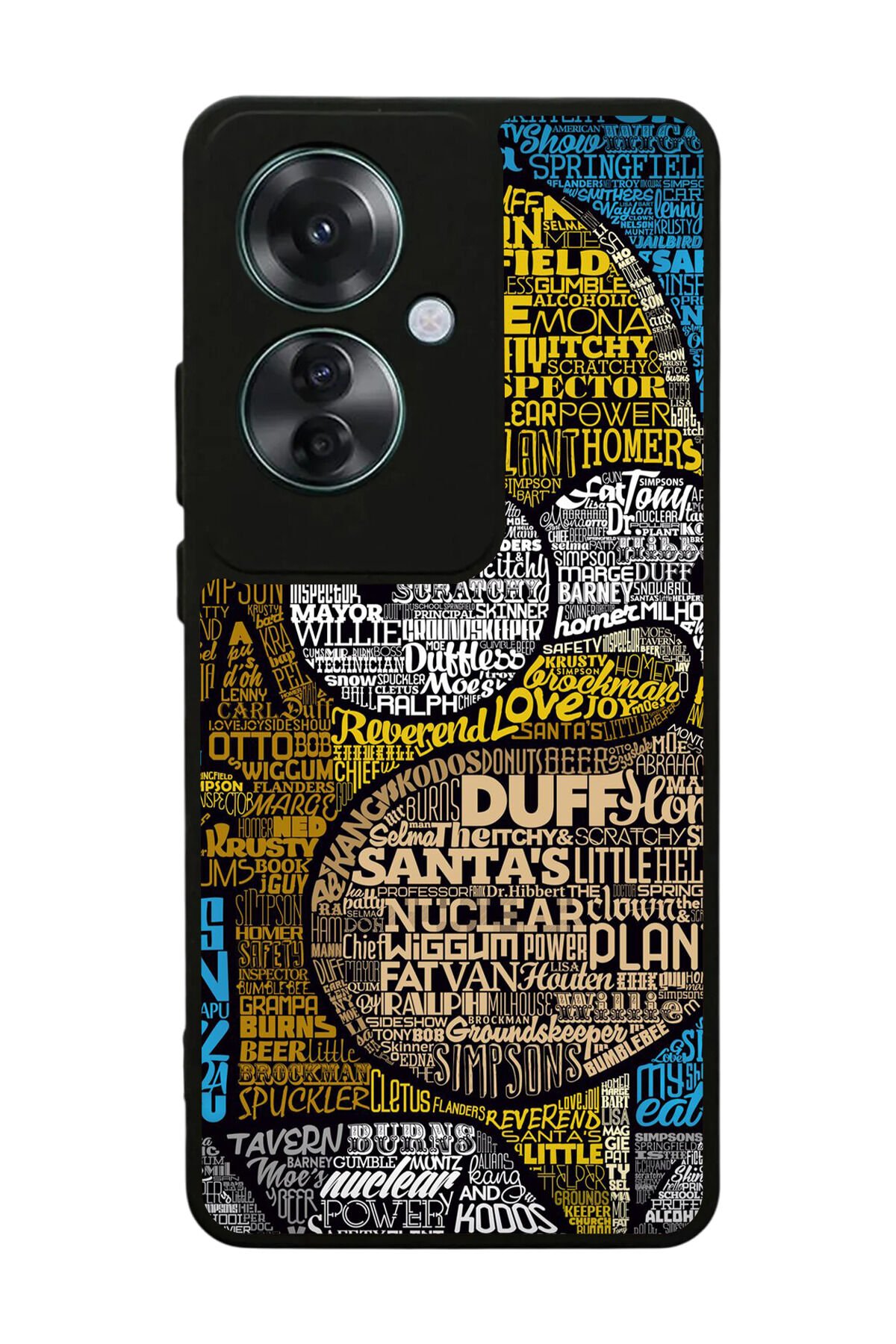 Oppo Reno 11F Uyumlu The Simpsons Tasarımlı Glossy Premium Kılıf