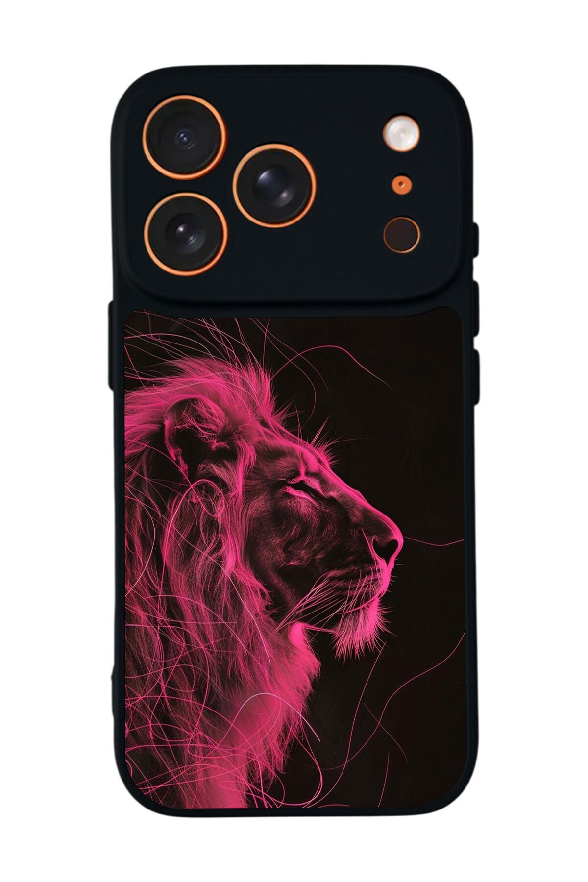 iPhone 17 Pro Max Uyumlu Aslan Tasarımlı Glossy Premium Kılıf