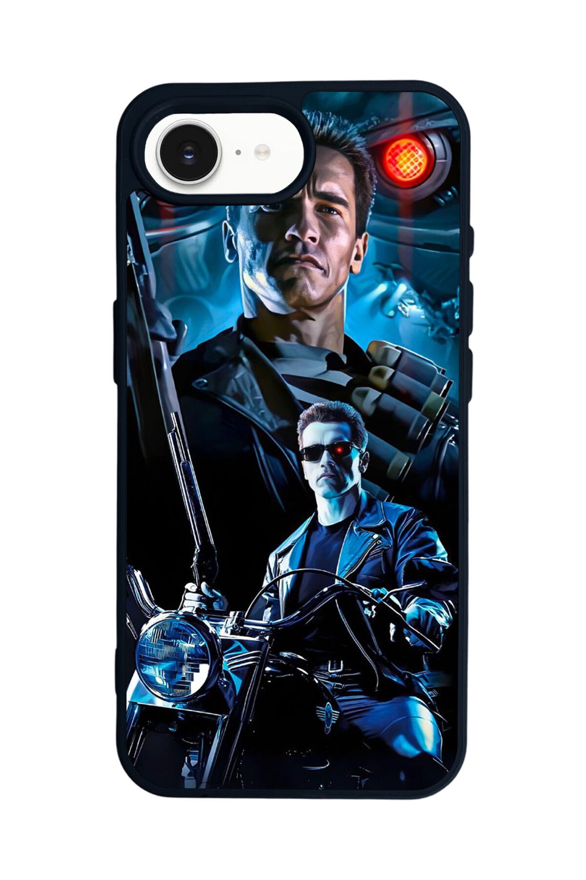 iPhone 16E Uyumlu Terminator Tasarımlı Glossy Premium Kılıf