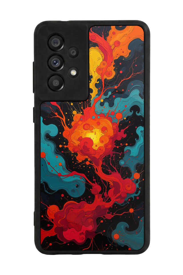 Samsung Galaxy A73 Uyumlu Abstract Tasarımlı Glossy Premium Kılıf