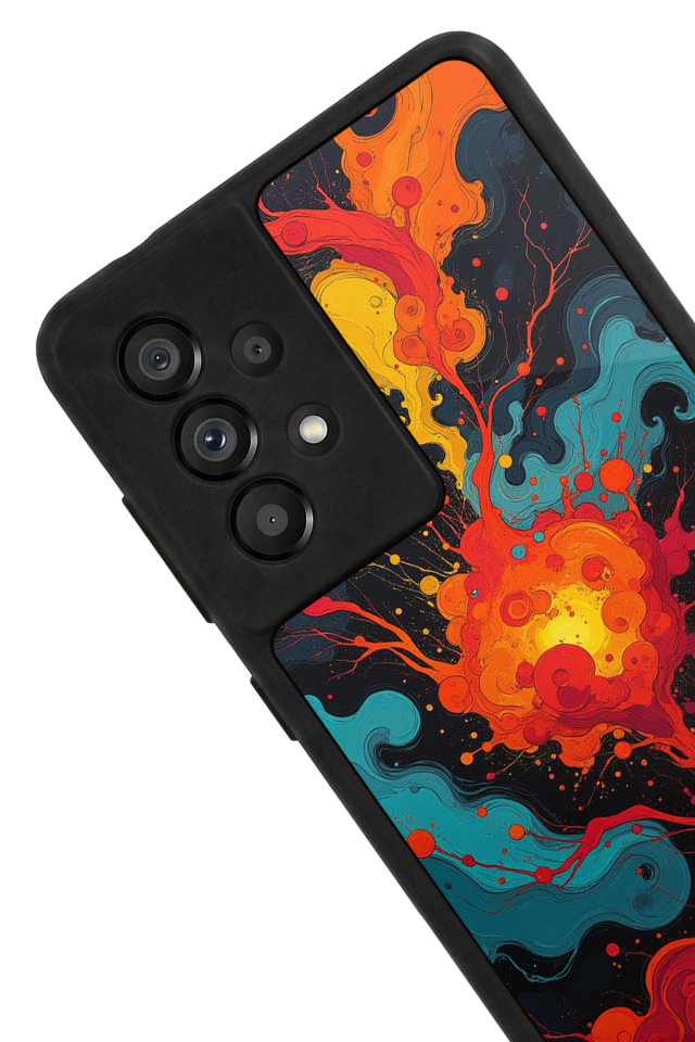 Samsung Galaxy A73 Uyumlu Abstract Tasarımlı Glossy Premium Kılıf