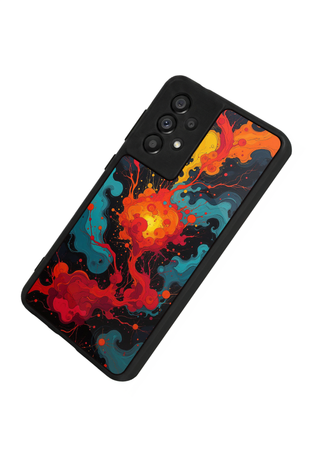 Samsung Galaxy A73 Uyumlu Abstract Tasarımlı Glossy Premium Kılıf