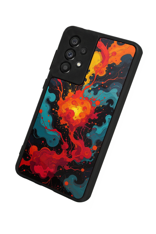 Samsung Galaxy A73 Uyumlu Abstract Tasarımlı Glossy Premium Kılıf