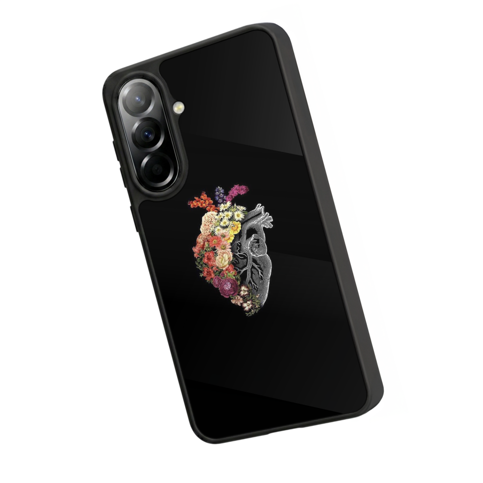 Samsung Galaxy A57 Uyumlu Kalp Love Tasarımlı Glossy Premium Kılıf