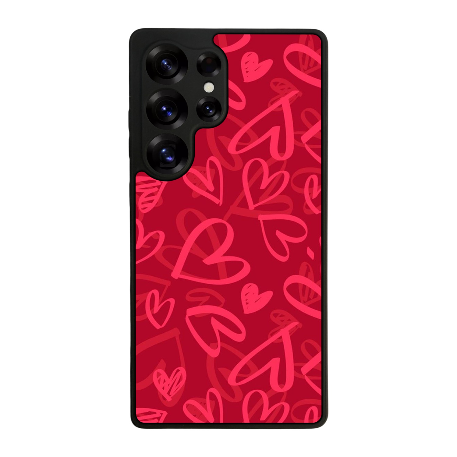 Samsung Galaxy S25 Ultra Uyumlu Kalp Love Tasarımlı Glossy Premium Kılıf