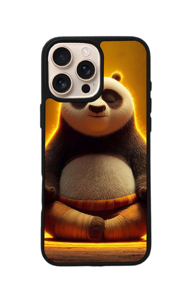 iPhone 15 Pro Max Uyumlu Kung Fu Panda Tasarımlı Glossy Premium Kılıf
