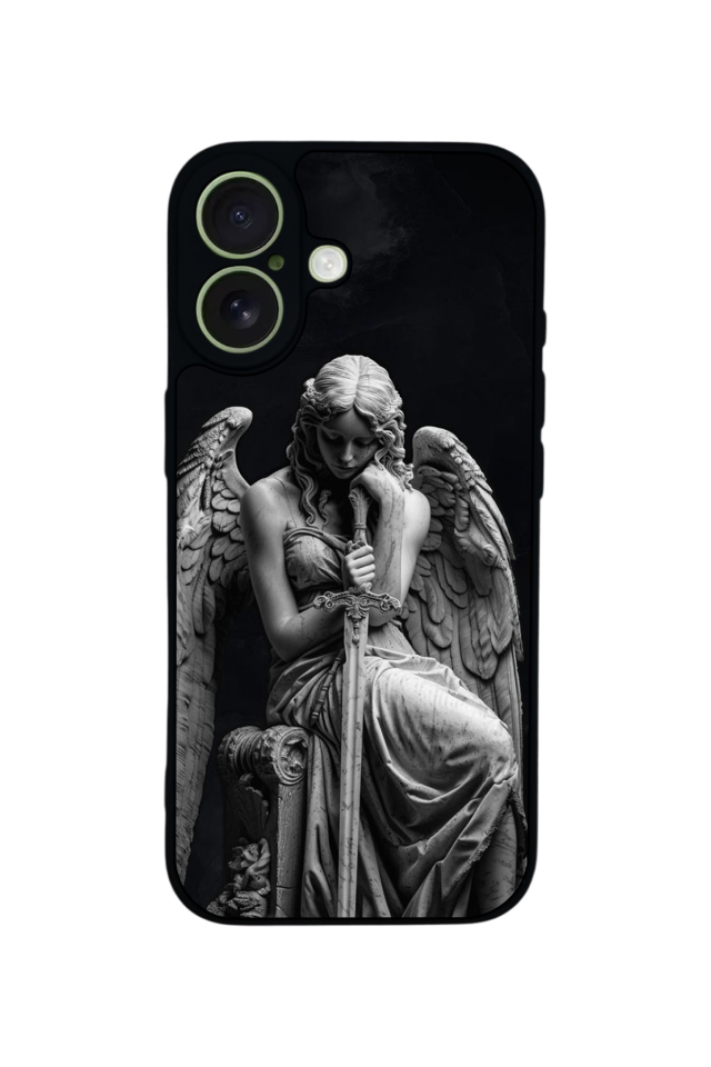 iPhone 17 Uyumlu Melek Tasarımlı Glossy Premium Kılıf