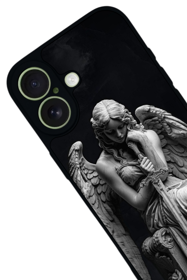 iPhone 17 Uyumlu Melek Tasarımlı Glossy Premium Kılıf