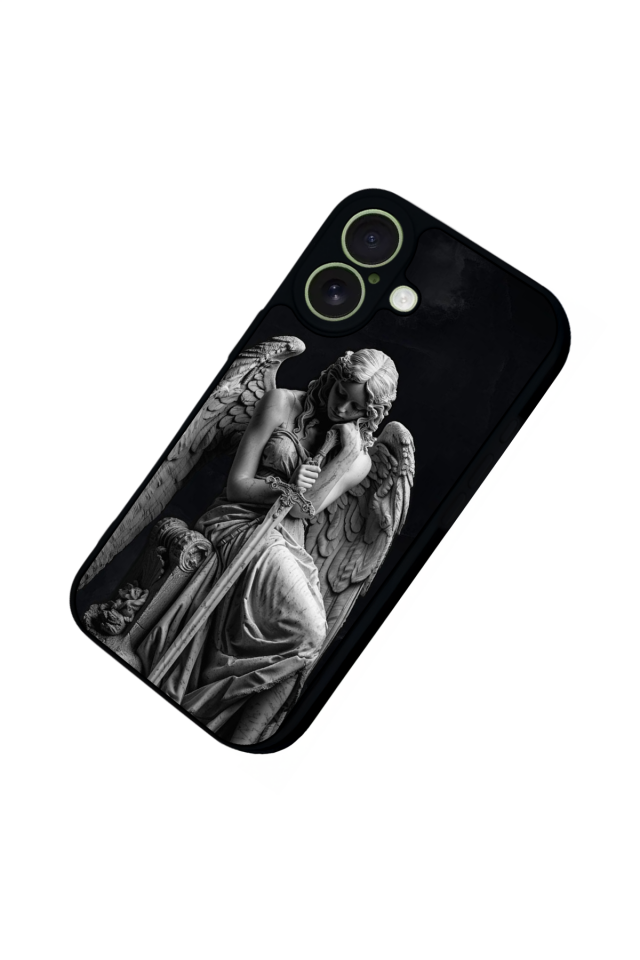 iPhone 17 Uyumlu Melek Tasarımlı Glossy Premium Kılıf