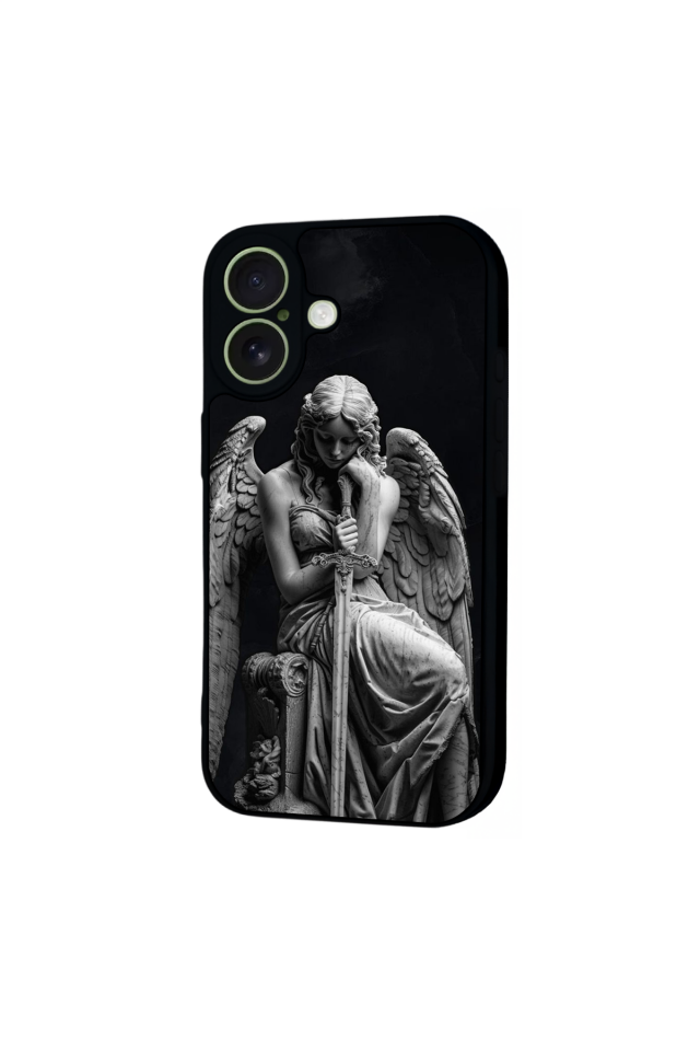 iPhone 17 Uyumlu Melek Tasarımlı Glossy Premium Kılıf