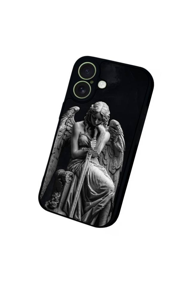 iPhone 17 Uyumlu Melek Tasarımlı Glossy Premium Kılıf