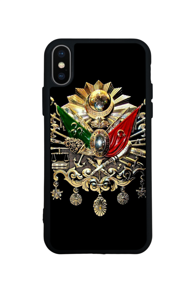iPhone XS Max Uyumlu Osmanli Tugrasi Tasarımlı Glossy Premium Kılıf