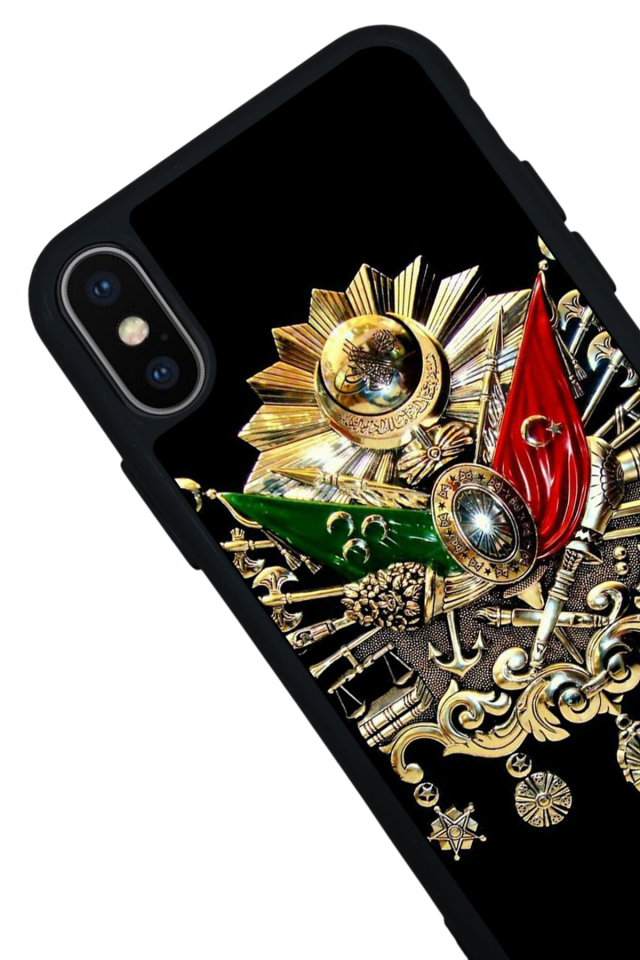 iPhone XS Max Uyumlu Osmanli Tugrasi Tasarımlı Glossy Premium Kılıf