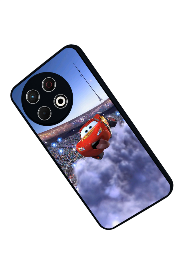 Tecno Spark 30 Pro Uyumlu Şimsek McQueen Tasarımlı Glossy Premium Kılıf