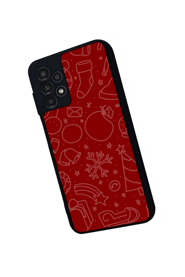Samsung Galaxy A13 Uyumlu Yilbasi Christmas Tasarımlı Glossy Premium Kılıf