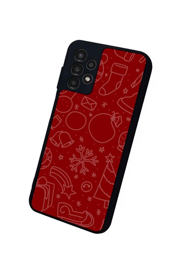 Samsung Galaxy A13 Uyumlu Yilbasi Christmas Tasarımlı Glossy Premium Kılıf