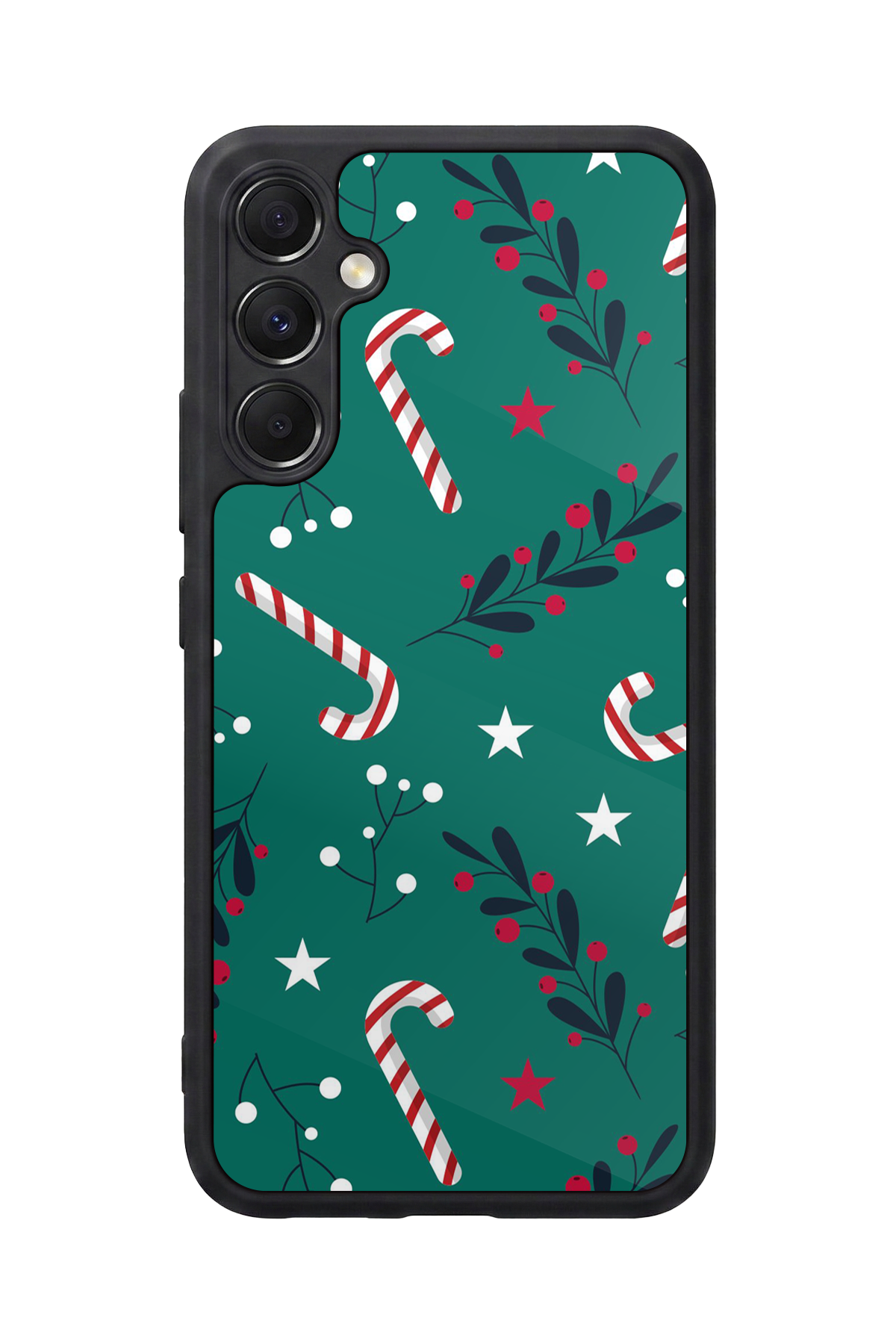 Samsung Galaxy M34 Uyumlu Yilbasi Christmas Tasarımlı Glossy Premium Kılıf