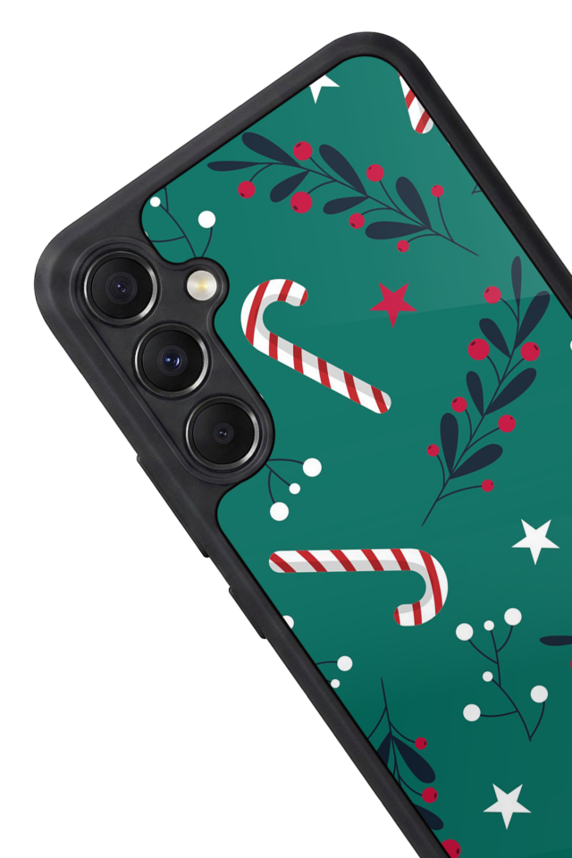 Samsung Galaxy M34 Uyumlu Yilbasi Christmas Tasarımlı Glossy Premium Kılıf
